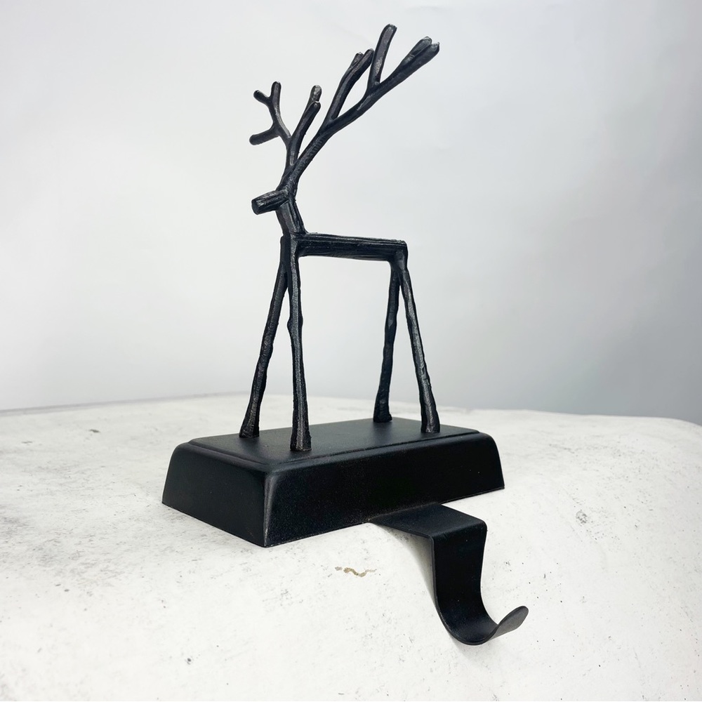 POTTERY BARN Reindeer Stocking Holder